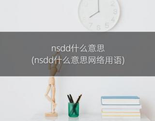 nsdd什么意思(nsdd什么意思网络用语)