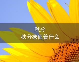 秋分象征着什么(秋分象征着什么预兆)