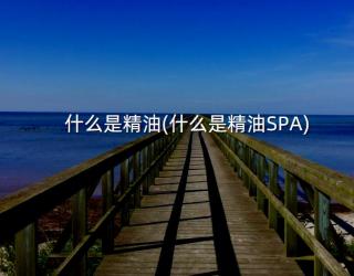 什么是精油(什么是精油SPA)