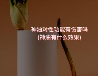 神油对性功能有伤害吗(神油有什么效果)